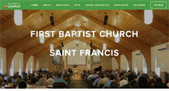 Desktop Screenshot of fbcsaintfrancis.com